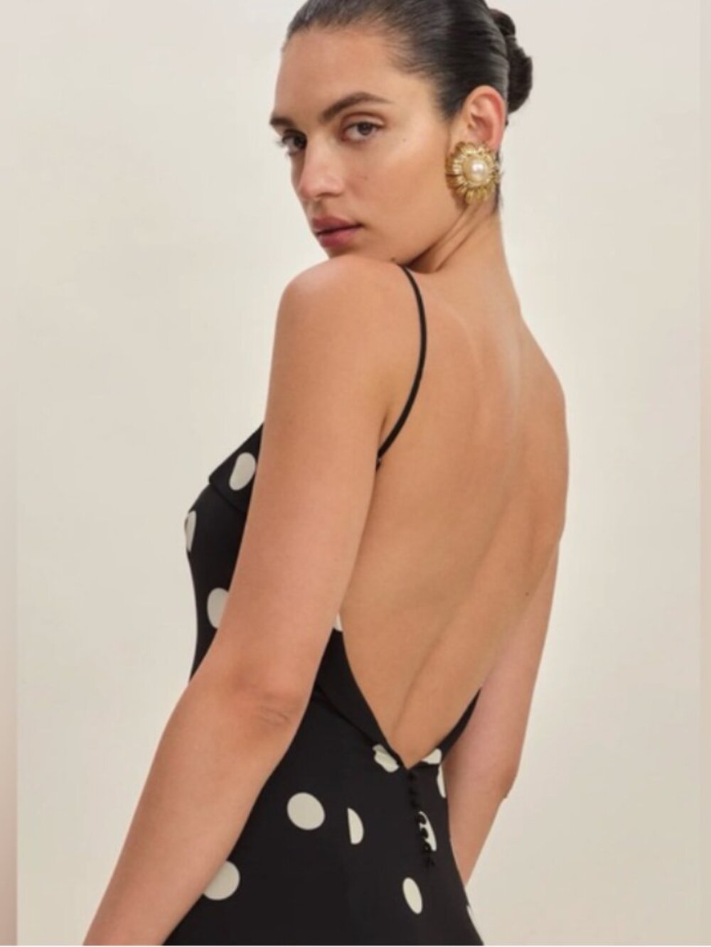 NEW Reformation Fredo Polka Dot Dress Classic - Picture 2 of 10